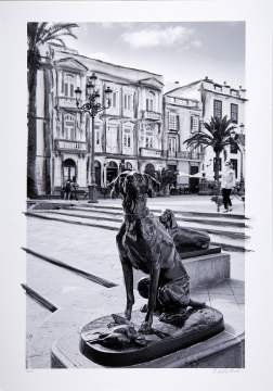 ONE DAY | LAS PALMAS No27 | Ralf Wehrle und Uwe Frank Mixed Media - Fine - Art - Print mit Kreide ca. 40 x 60 cm | gerahmt 60 x 80  Unikat | signiert